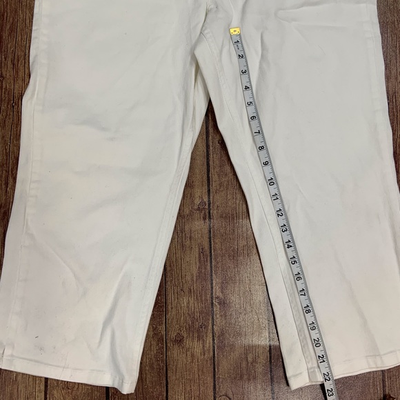 NWT Coldwater Creek White Cropped Jeans - Picture 4 of 6